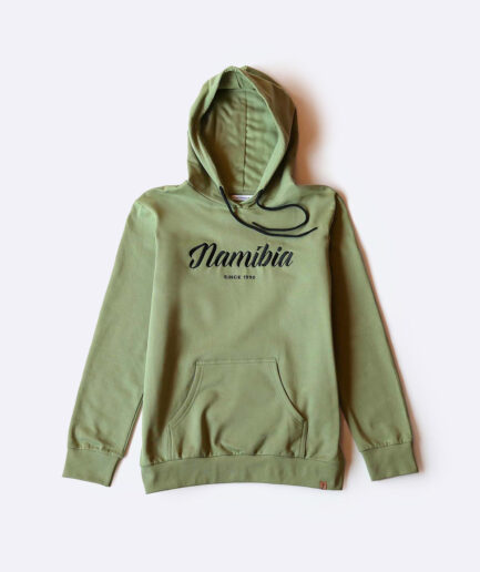 Namibia Script olive hoodie
