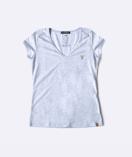 Namibia Fingerprint grey v-neck