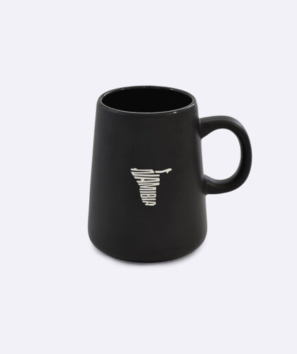 Namibia Typo Black Ceramic Mug